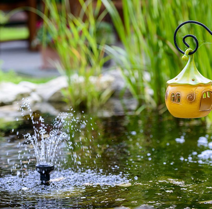 Wasserspiele im eigenen Garten